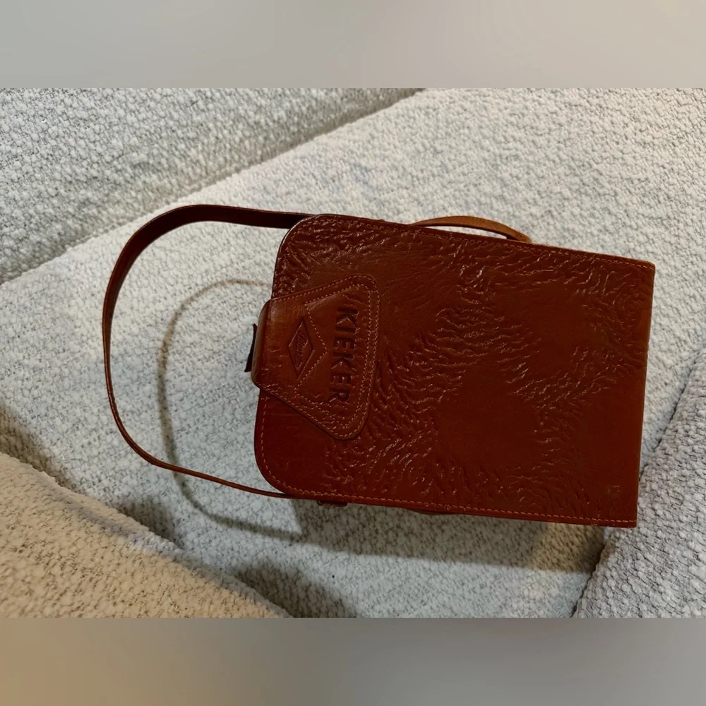 Vintage Kieker‎ Leather Camera Case – Brown Hard Shell Bag